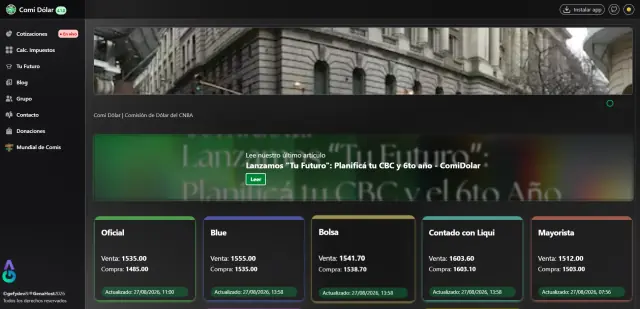 Screenshot de ComiDólar